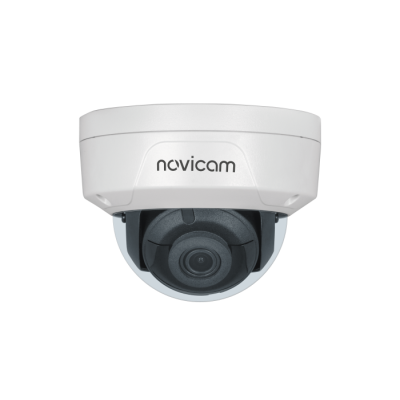 Novicam PRO 24 (ver.1412) - купольная антивандальная IP камера, 2 Мп, 2.8 мм, 132°, IK10, ИК 30 м, аудиовход, Micro SD до 256 Гб, PoE, -45°