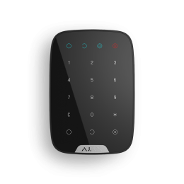 Ajax KeyPad - беспроводная сенсорная клавиатура используется для снятия и постановки на охрану системы - Чёрный 