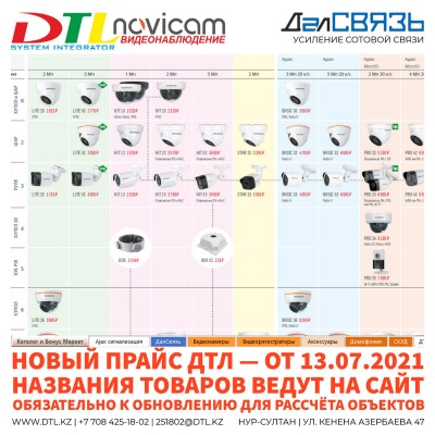 Новый прайс ДТЛ обновление от 13.07.21: визуальный каталог, названия товаров ведут на сайт, актуальные цены на оборудование