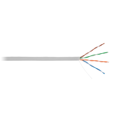UTP кабель Netlan EC-UU004-5E-PVC-GY, медный, внутренний, 5e Standart 4х2х0,47 мм, в бухте 305 м