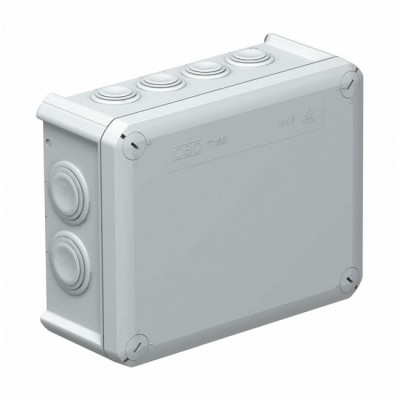 Распределительная коробка OBO Bettermann T160, влагозащищенная, IP 66, с уплотнителем, 190x150x77 мм