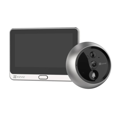 Ezviz DP2 - камера - домофон в дверной глазок с сенсорным экраном Wi-Fi - 2 Мп, 2 мм, 166°, до 256 ГБ, 2.4 ГГц, Микрофон, Динамик, ИК 5 м, 4600 мАч