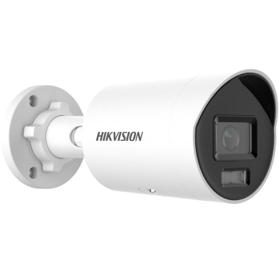 Hikvision DS-2CD2047G2H-LI(eF) - уличная цилиндрическая IP камера - 4 Мп - 2.8 мм - 104° - MicroSD до 512 Гб - Микрофон - ColorVu - Smart Hybrid Light