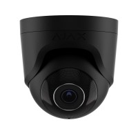Ajax TurretCam - купольная всепогодная IP камера с возможностями ИИ - 8 Мп - 2.8 мм - 110° - MicroSD до 256 Гб - Микрофон - ИК 50 м - чёрная