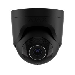 Ajax TurretCam - купольная всепогодная IP камера с возможностями ИИ - 8 Мп - 2.8 мм - 110° - MicroSD до 256 Гб - Микрофон - ИК 50 м - чёрная