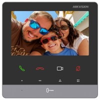 Hikvision DS-KH6100-E1 чёрный - 4.3" монитор IP домофона с сенсорными кнопками - PoE