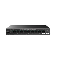 IP-Com G1110PF-8-120W - 10 портовый неуправляемый гигабитный PoE коммутатор, 8 PoE портов RJ45 1000 Мбит/с + 1 Uplink RJ45 1000 Мбит/с + 1 Uplink SFP
