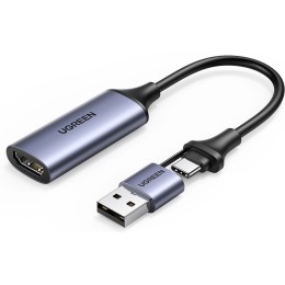 Устройство видеозахвата HDMI - Type C - Ugreen CM716 - альтернатива монитору через телефон Устройство видеозахвата HDMI - Type C - Ugreen CM716 - альтернатива монитору через телефон