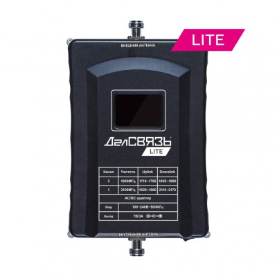 Репитер ДалСВЯЗЬ DS-LT-1800/2100-23 - 5980 - 1800/2100 МГц, 2G GSM1800, 3G UMTS2100, 4G LTE1800, 4G LTE2100, усиление 75±2 дБ, мощность до 23 дБм (200 мВт) Репитер ДалСВЯЗЬ DS-LT-1800/2100-23 - 5980 - 1800/2100 МГц, 2G GSM1800, 3G UMTS2100, 4G LTE1800, 4G LTE2100, усиление 75±2 дБ, мощность до 23 дБм (200 мВт)