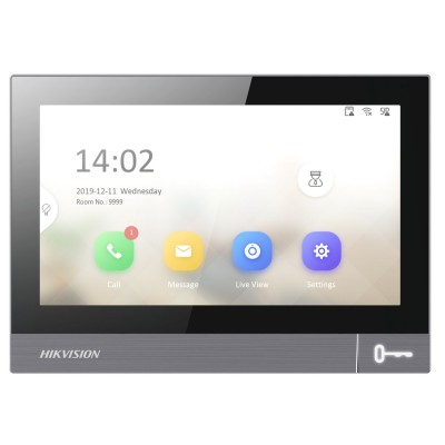 Hikvision DS-KH8381-WTE1 - IP PoE монитор с сенсорным 7″ экраном - Wi-Fi 2.4 ГГц - MicroSD до 128 Гб Hikvision DS-KH8381-WTE1 - IP PoE монитор с сенсорным 7″ экраном - Wi-Fi 2.4 ГГц - MicroSD до 128 Гб