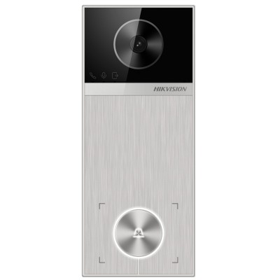 Hikvision DS-KV6114-MWBE1 - IP PoE вызывная панель - 4 Мп - 150° - Wi-Fi 6 2.4 ГГц - 2 реле - Mifare, Код, Bluetooth - MicroSD до 128 Гб