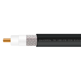 Кабель коаксиальный 10D-FB CCA PVC (черный) - высокочастотный, с оболочкой PVC 13 мм, центральный проводник ССA 3.5 мм